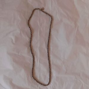 Tiffany & Co silver chain necklace with yellow gold